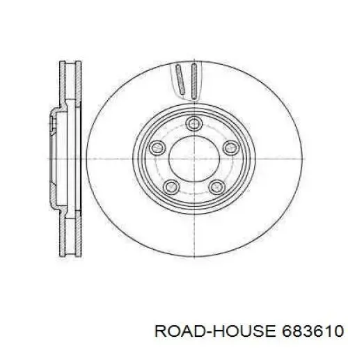 683610 Road House disco de freno delantero