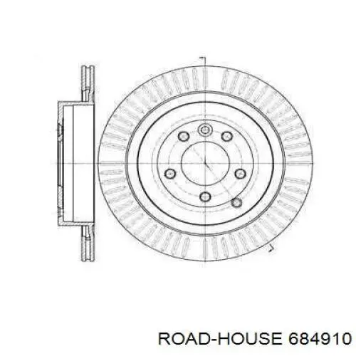 6849.10 Road House disco de freno trasero