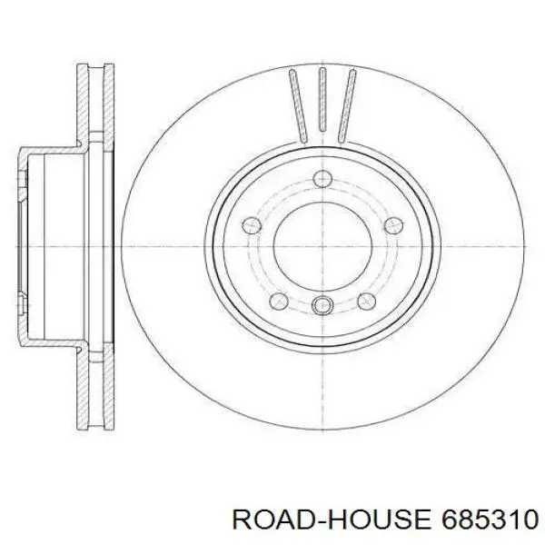 685310 Road House freno de disco delantero