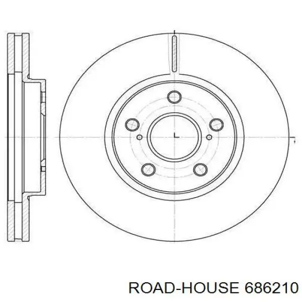 6862.10 Road House freno de disco delantero