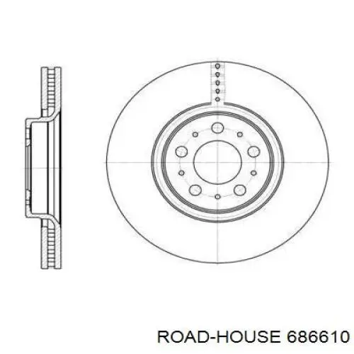 6866.10 Road House freno de disco delantero