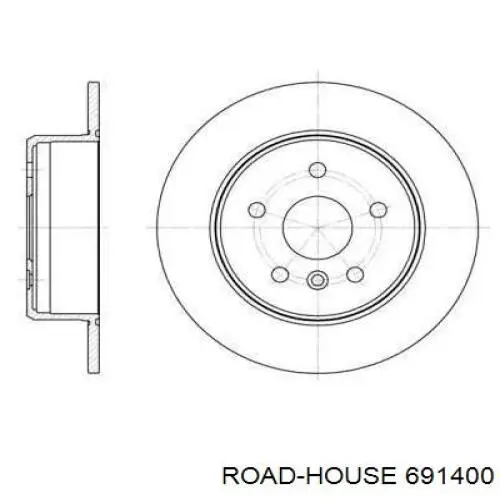 691400 Road House disco de freno trasero