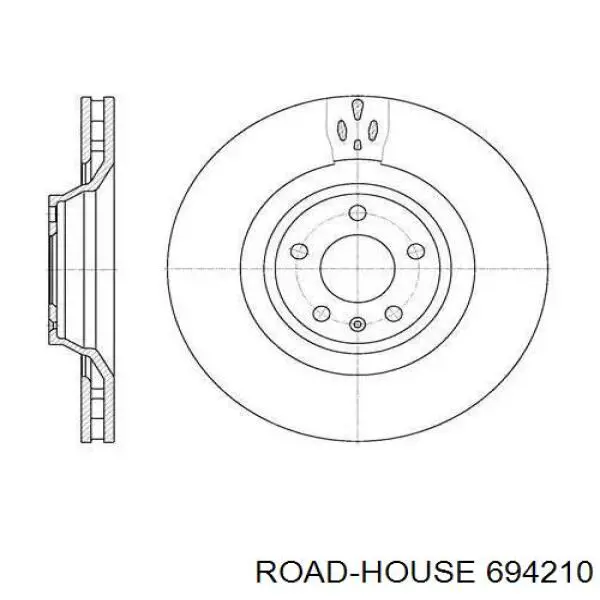 6942.10 Road House freno de disco delantero