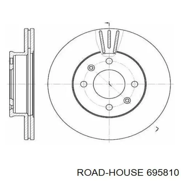 6958.10 Road House freno de disco delantero