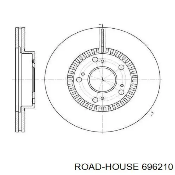 696210 Road House disco de freno delantero