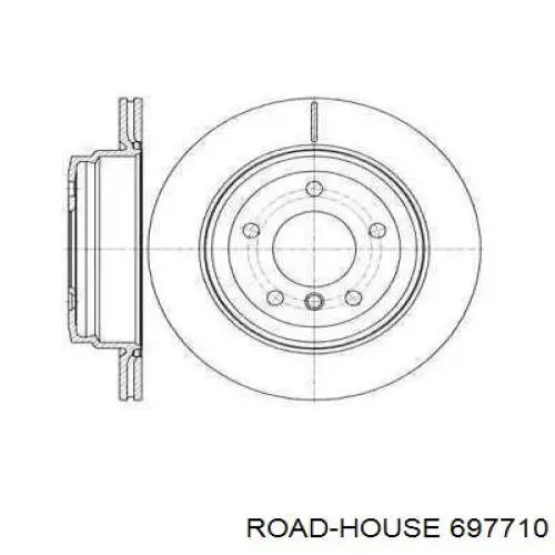 6977.10 Road House disco de freno trasero