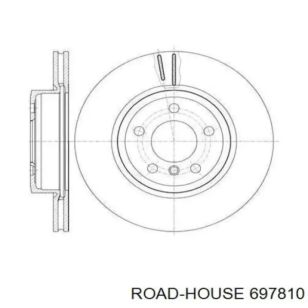 6978.10 Road House freno de disco delantero