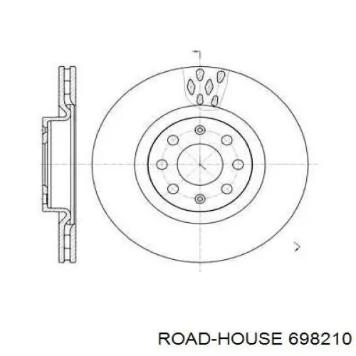 6982.10 Road House freno de disco delantero