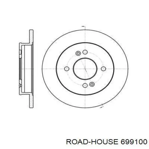 6991.00 Road House disco de freno trasero