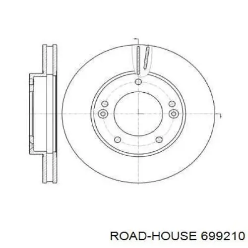 6992.10 Road House freno de disco delantero