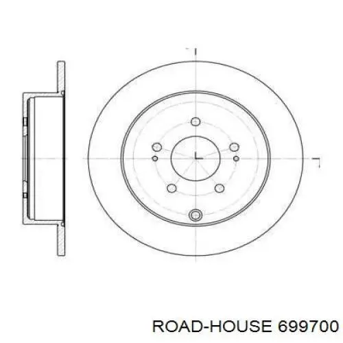 6997.00 Road House disco de freno trasero