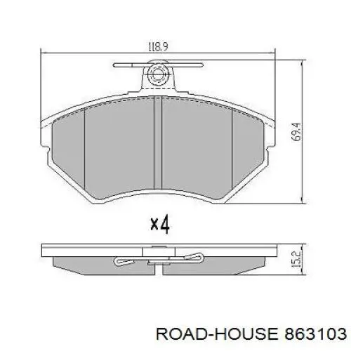 Pastillas de freno delanteras Seat Ibiza 2 6K1
