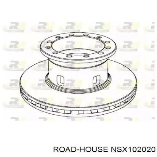 NSX102020 Road House disco de freno delantero