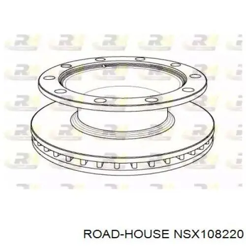 NSX108220 Road House disco de freno trasero