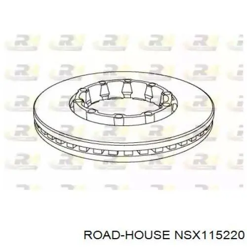 NSX115220 Road House disco de freno trasero