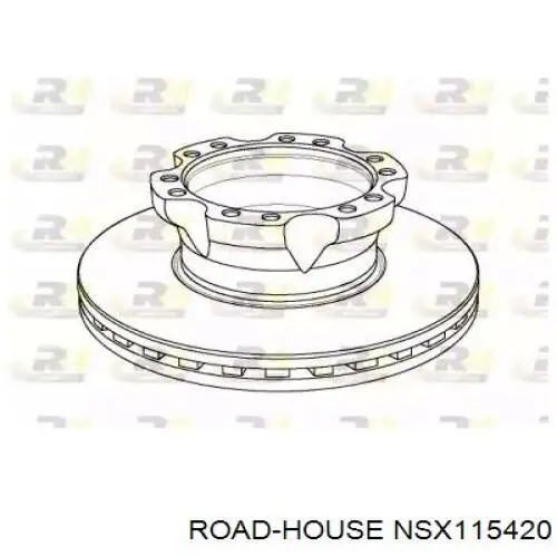 NSX115420 Road House disco de freno trasero