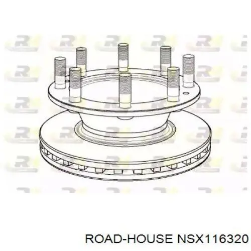 NSX116320 Road House disco de freno trasero