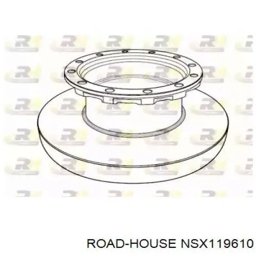 NSX119610 Road House disco de freno trasero