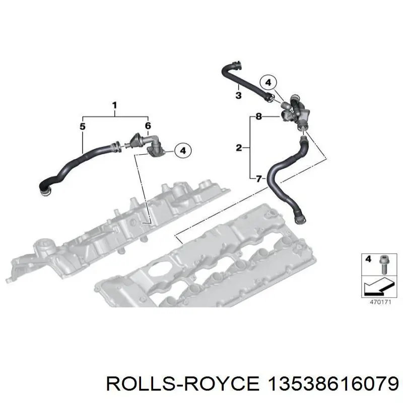 13538616079 Rolls-royce inyector de combustible