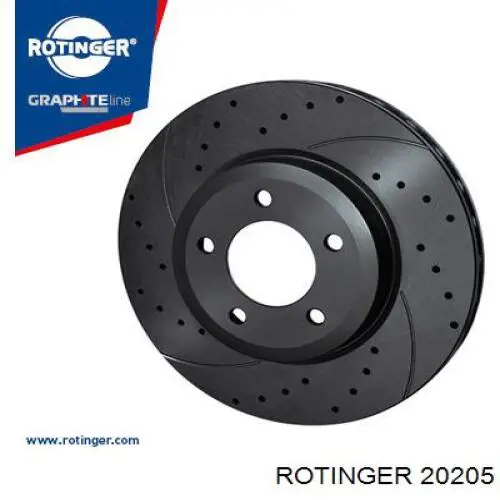20205 Rotinger disco de freno delantero