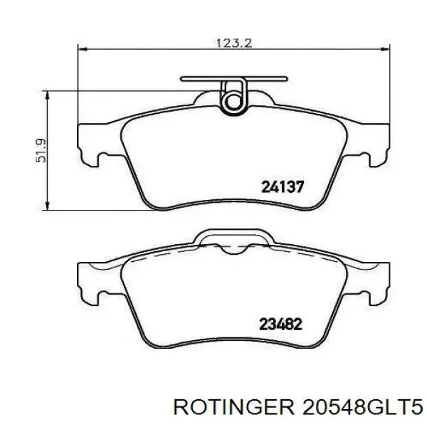 20548GLT5 Rotinger freno de disco delantero