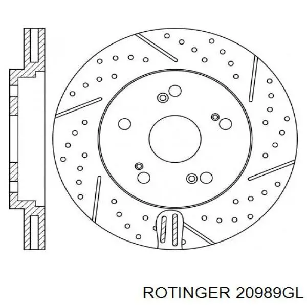 20989GL Rotinger disco de freno delantero