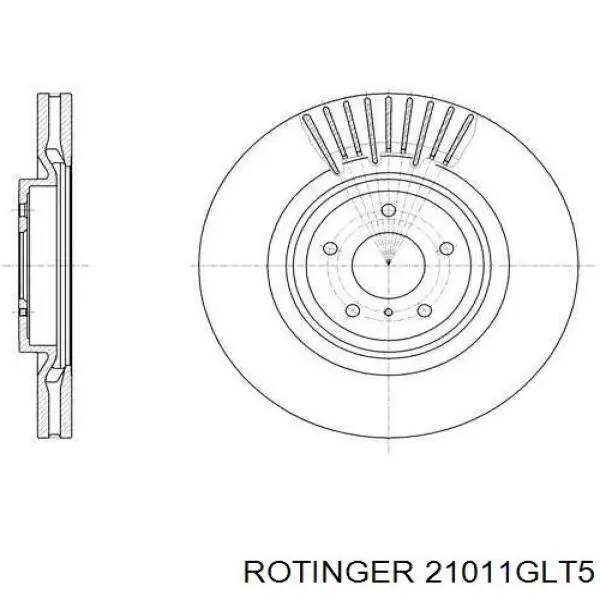 Frenos delanteros Rotinger 21011GLT5 precio, desde 63,42 EUR