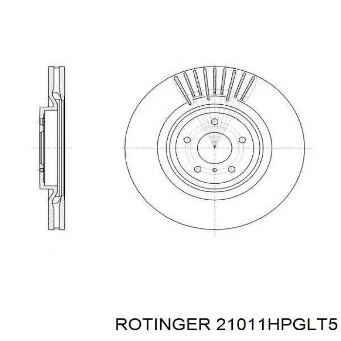 Frenos delanteros Rotinger 21011HPGLT5 precio, desde 63,42 EUR