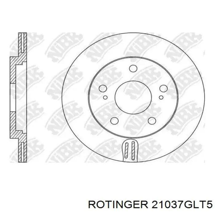 21037GLT5 Rotinger freno de disco delantero