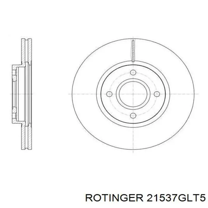 21537GLT5 Rotinger freno de disco delantero