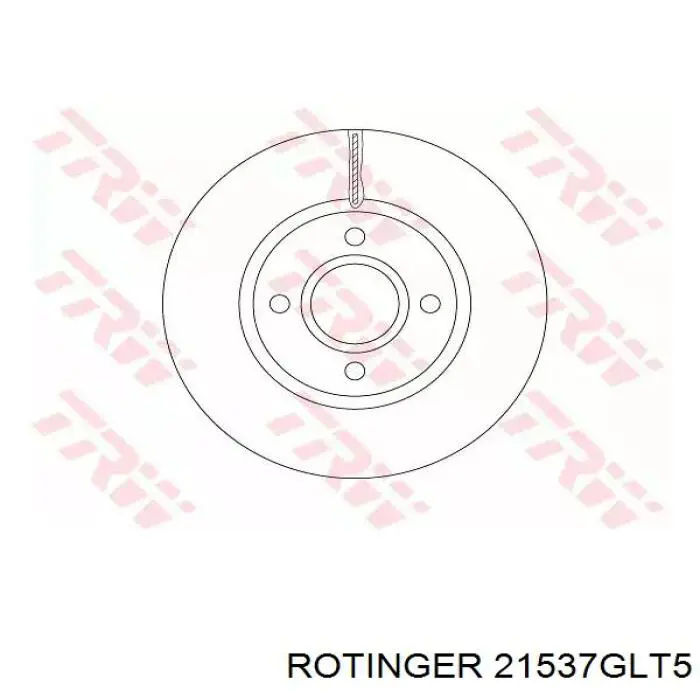 Kit Dischi Freno Anteriori ROTINGER RT 20032-GL T5 – 2 Pezzi, Diametro 288mm, Forati E Scanalati, Rivestimento Anticorrosione Graphite Line