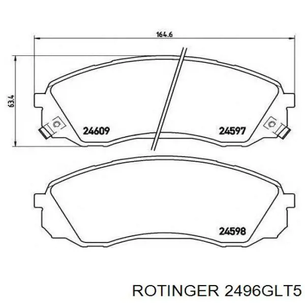 2496GLT5 Rotinger disco de freno delantero