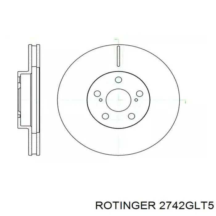 2742GLT5 Rotinger disco de freno delantero