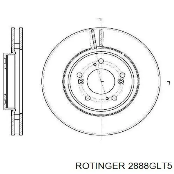 2888GLT5 Rotinger freno de disco delantero