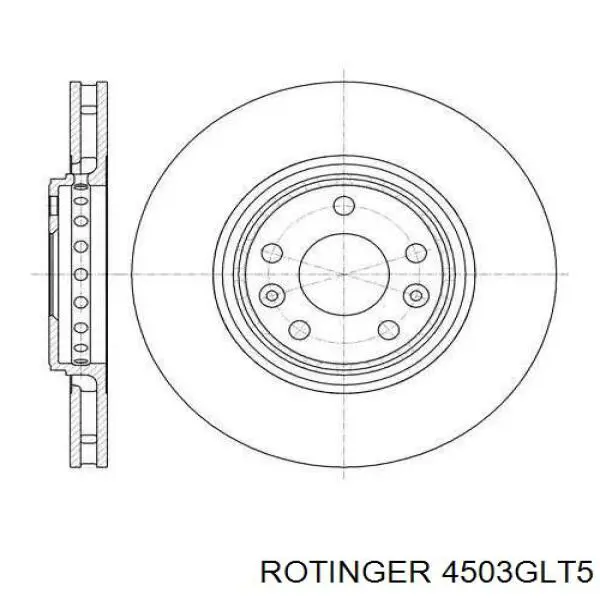 4503GLT5 Rotinger disco de freno delantero