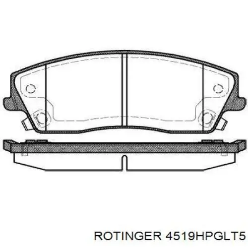 4519HPGLT5 Rotinger freno de disco delantero