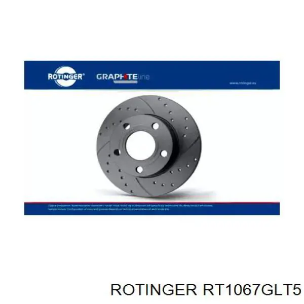 RT1067GLT5 Rotinger disco de freno trasero