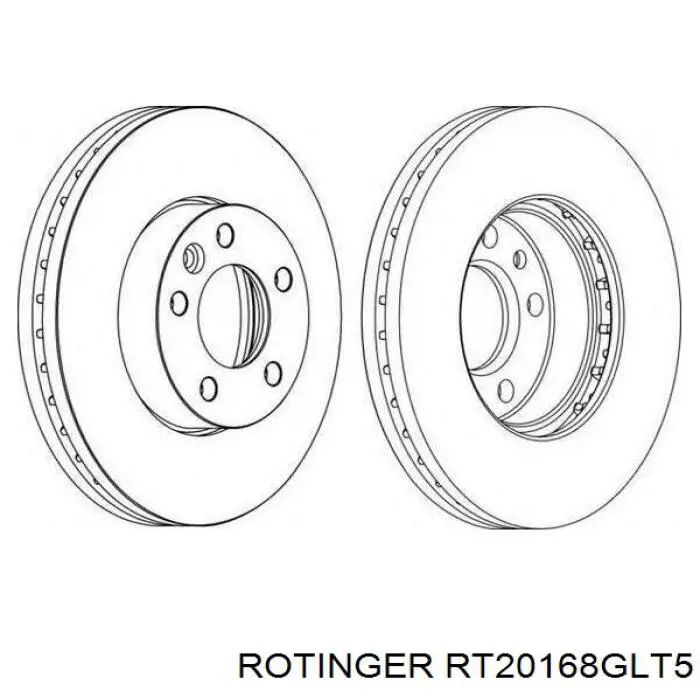 Frenos delanteros Rotinger RT20168GLT5 precio, desde 57,20 EUR