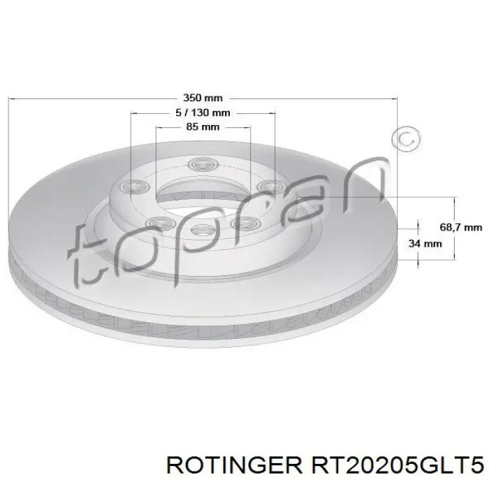 Frenos delanteros Rotinger RT20205GLT5 precio, desde 86,30 EUR