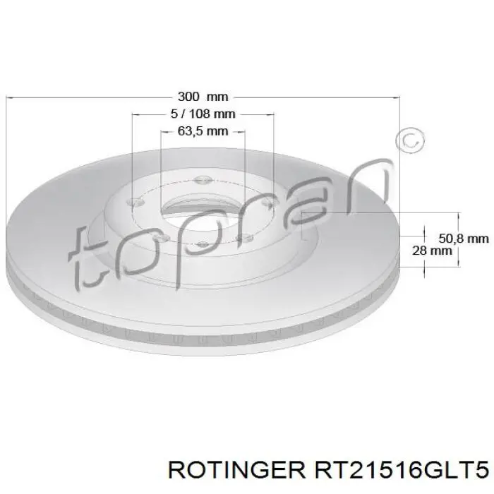 Frenos delanteros Rotinger RT21516GLT5 precio, desde 46,68 EUR