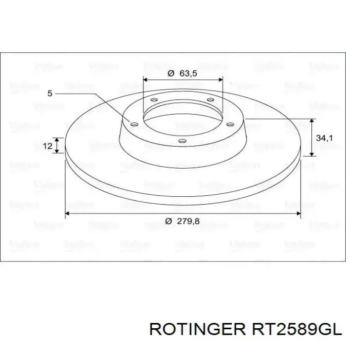 Freno de disco delantero Jaguar X-type CF1