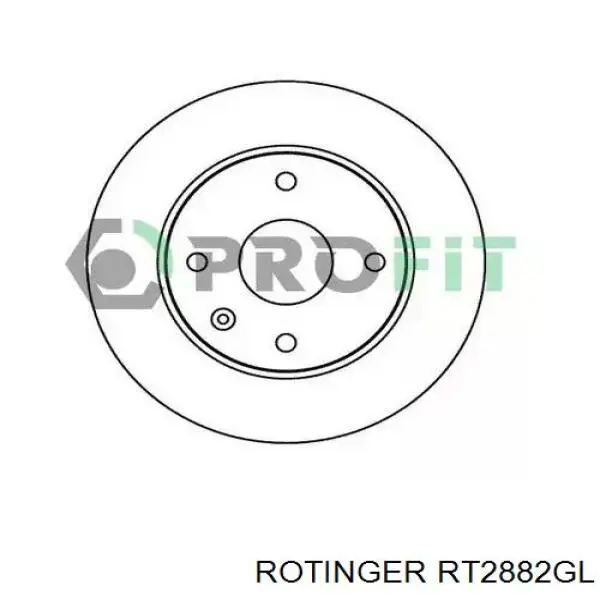Comprar RT2882GL Rotinger Freno de disco delantero