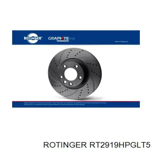 rt 2919hp-gl t5 Rotinger freno de disco delantero