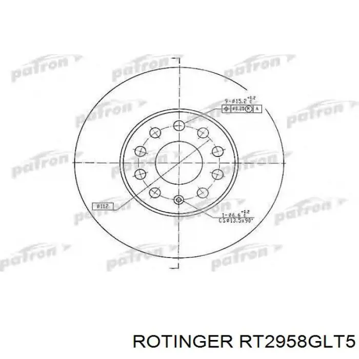 Freno de disco delantero Volkswagen Caddy 2 9K9