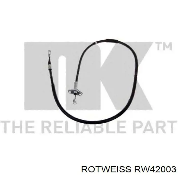 RW42003 Rotweiss cable de freno de mano trasero derecho/izquierdo