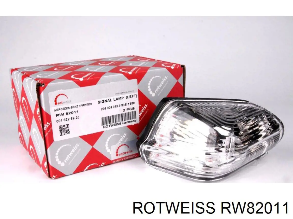 RW82011 Rotweiss luz intermitente de retrovisor exterior izquierdo