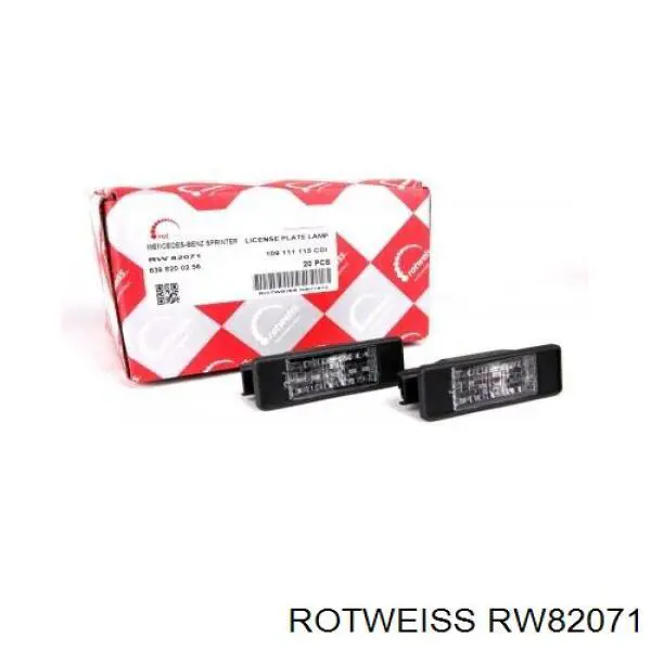 Lampara de matricula Rotweiss RW82071 precio, desde 14,04 EUR