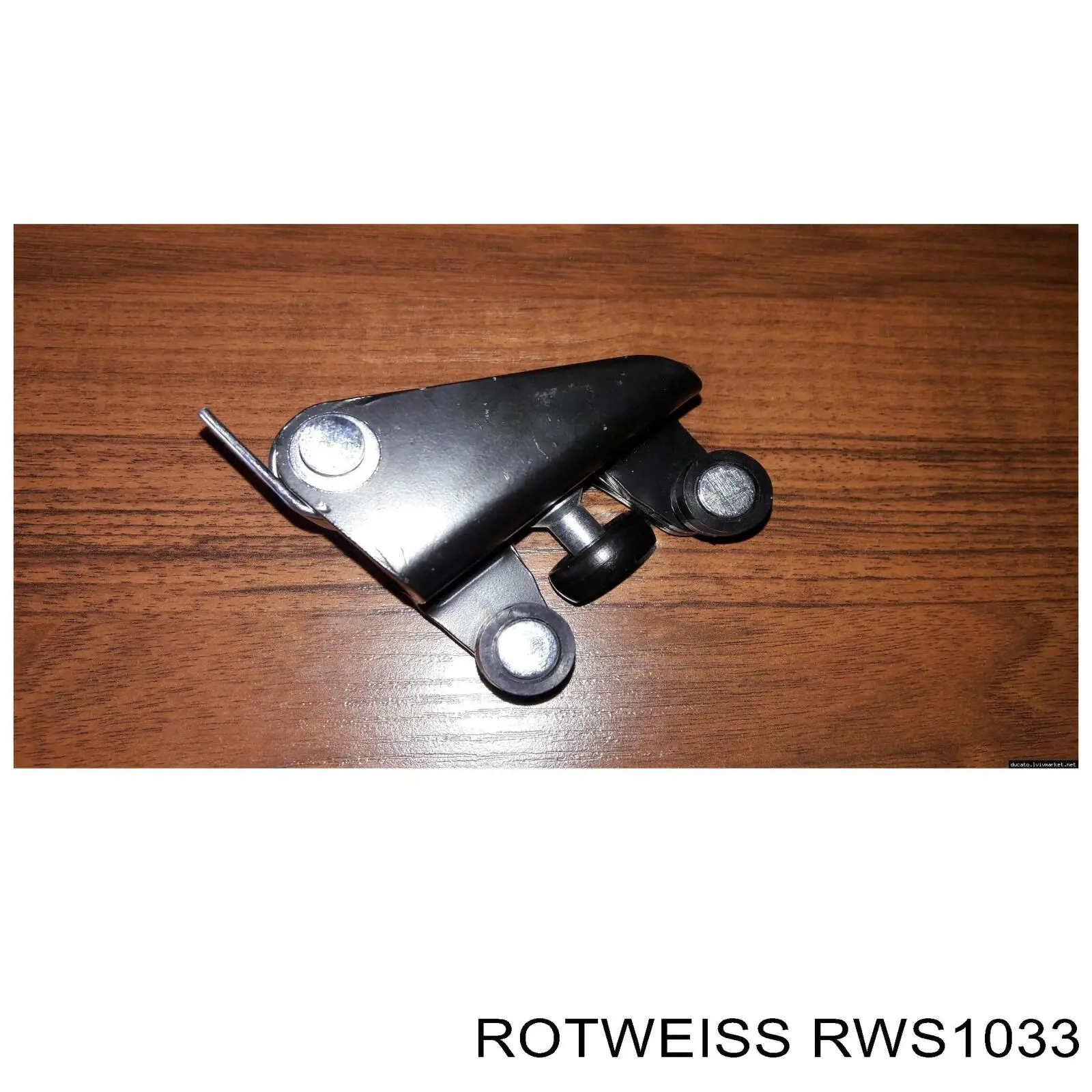 RWS1033 Rotweiss guía rodillo, puerta corrediza, derecho central