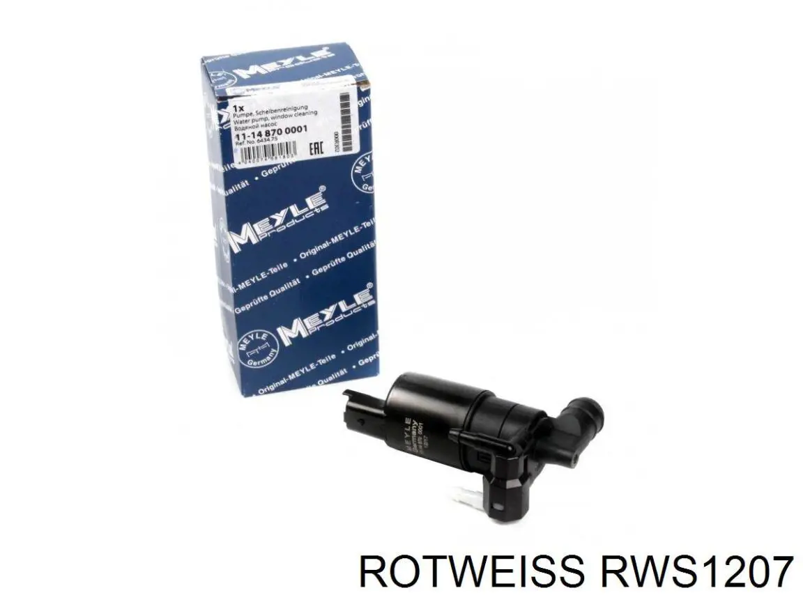 Bomba de agua limpiaparabrisas, delantera RWS1207 Rotweiss
