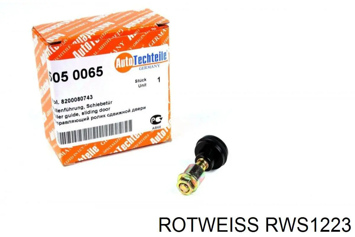 RWS1223 Rotweiss guía rodillo, puerta corrediza, derecho superior